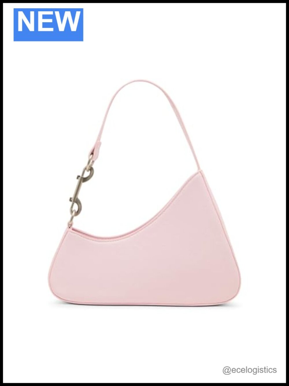 Faux Leather Asymmetrical Hobo Shoulder Bag with Zipper Pocket